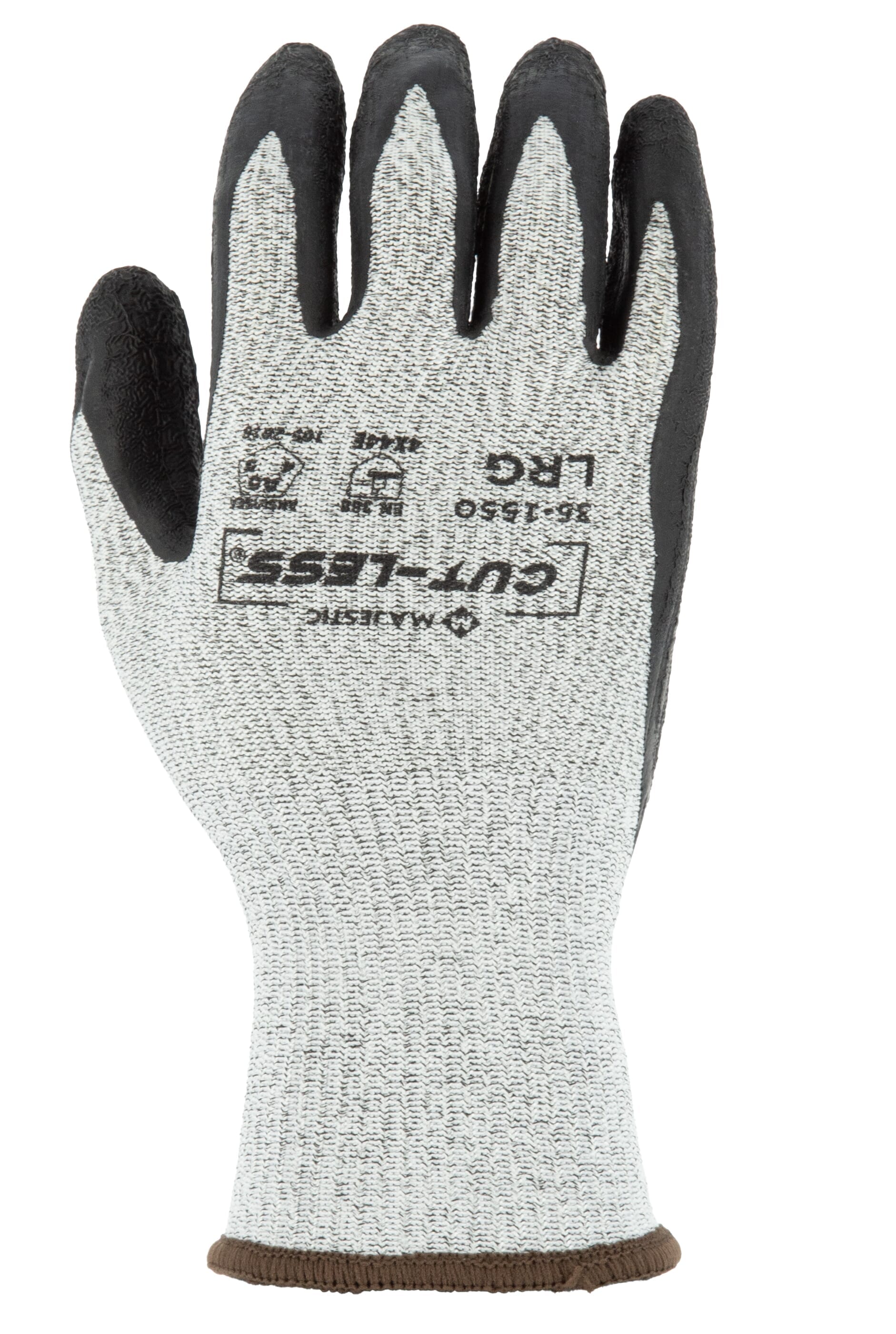 Cut-Less Korplex Glove with Crinkle Latex Palm, 13g, ANSI A5